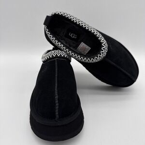 UGG Tazz Slip-On Platform Mule Slippers Women's Size 6 Black BG1122553